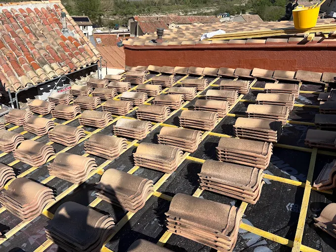 Travaux de couverture · Cabestany