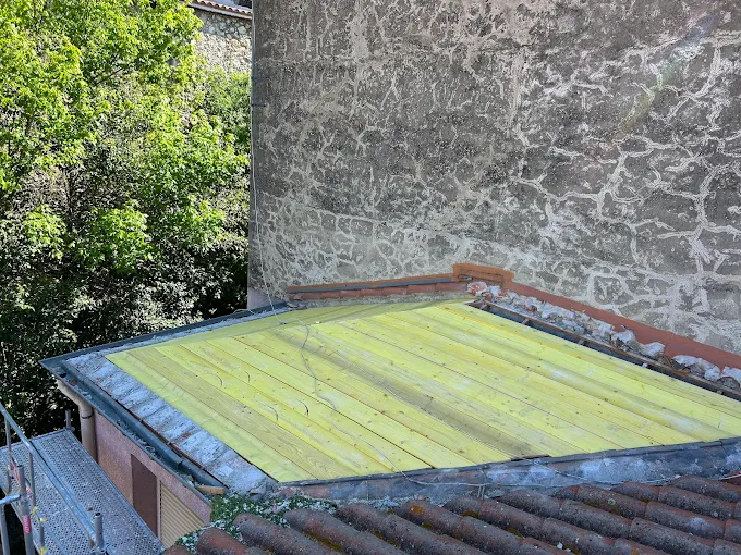 Travaux de couverture · Cabestany